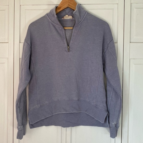 Hippie Rose Half Zip Smock Neck Sweatshirt GUC Size: S - Picture 6 of 6